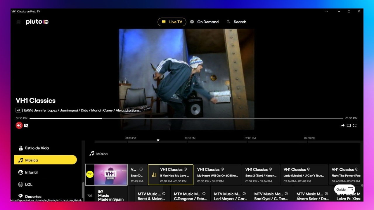Pluto TV Screenshot 2